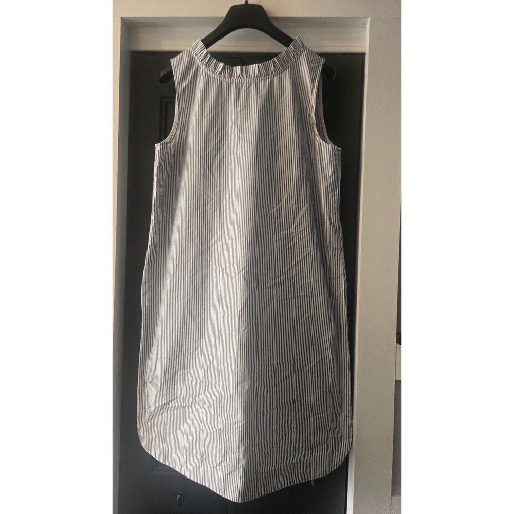 Lafayette 148 New York Sleeveless Striped Shift Dress – Women's Large - Picture 4 of 5